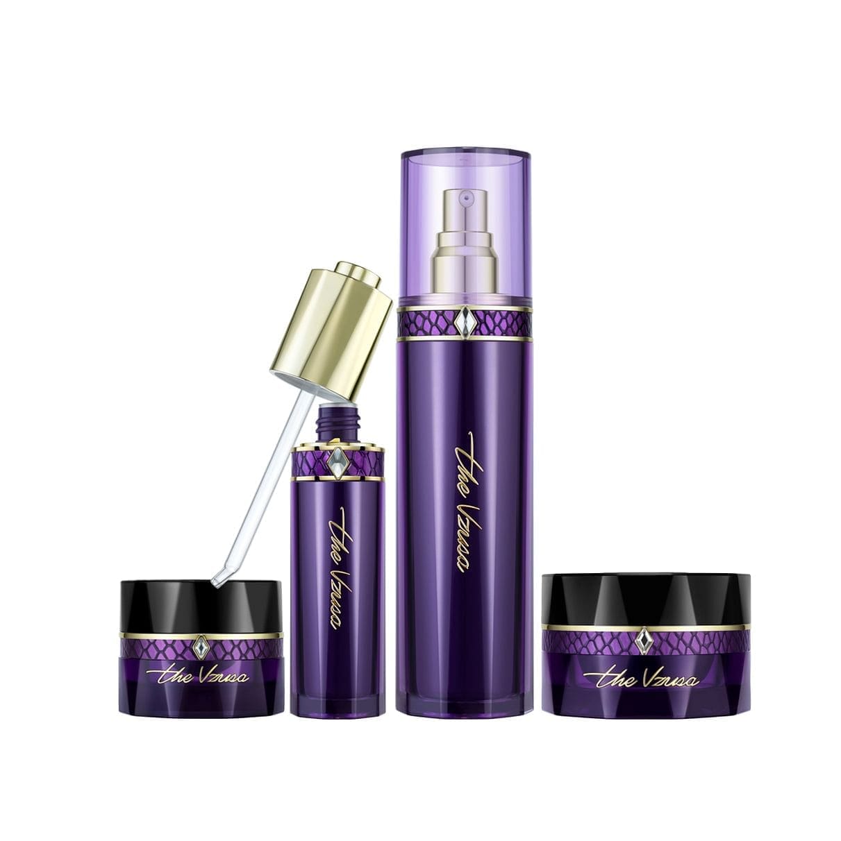 官方授權代理|The Vzusa 美杜莎殿堂級高奢抗衰 臻萃御顏系列四件套裝