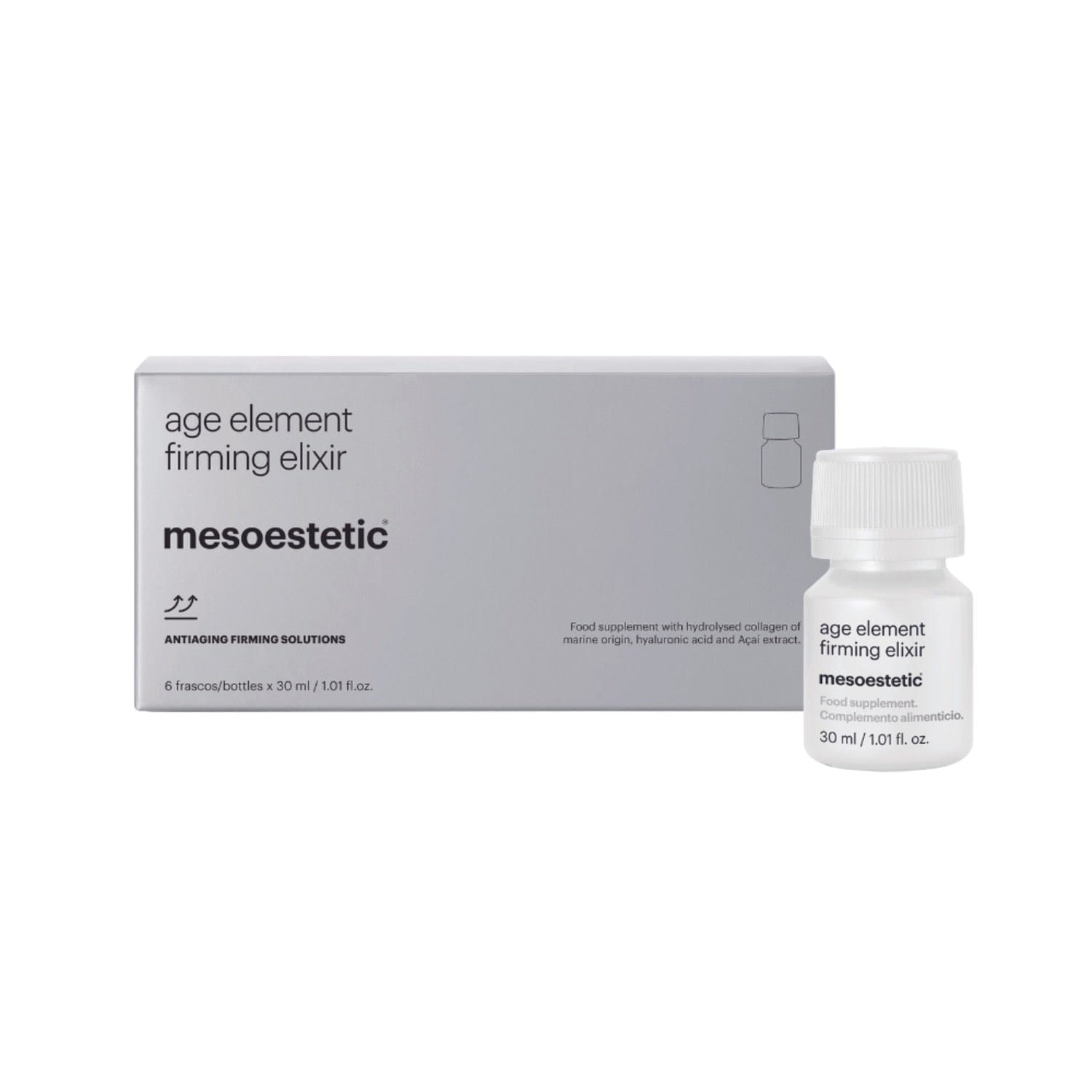 【斷貨王|重磅升級】MESOESTETIC AGE ELEMENT FIRMING ELIXIR 三合一膠原蛋白口服液 6X30ML