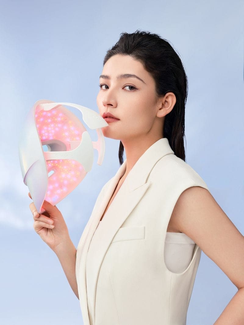 CHOUOHC 閃蝶 LED光學面罩儀 光子嫩膚美容儀 煥採套裝(面罩&頸部)