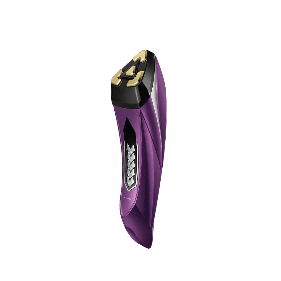 VZUSA SE 5D Lifting & Collagen Rejuvenation Beauty Device in elegant purple design.