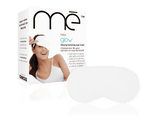 Mē glow beauty boosting eye mask packaging with product displayed, designed for overnight rejuvenation for eyes.