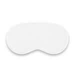 Mē glow beauty boosting eye mask in white for enhanced overnight rejuvenation.