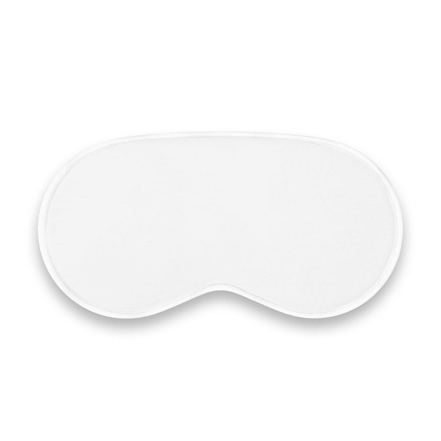 Mē glow beauty boosting eye mask in white for enhanced overnight rejuvenation.