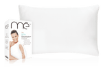 Mē Glow Copper Ion Beauty Pillowcase next to its packaging for a rejuvenating sleep experience.